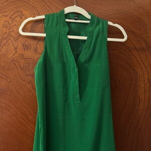 Express Green Sleeveless knee length dress